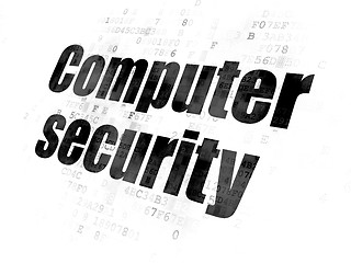 Image showing Security concept: Computer Security on Digital background