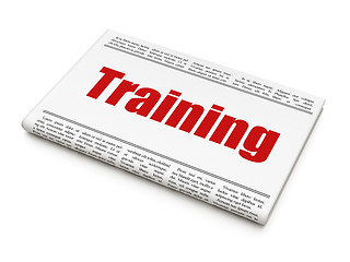 Image showing Education concept: newspaper headline Training