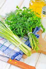 Image showing onion and other greens