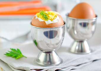 Image showing boiled eggs