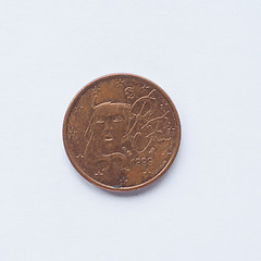 Image showing French 1 cent coin