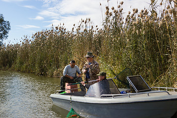 Image showing Fishermen on fishing