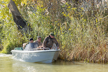 Image showing Fishermen on fishing