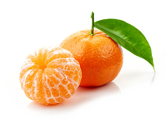 Image showing fresh ripe tangerines