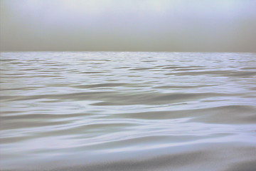 Image showing Typical view of north sea in calm weather. The Barents sea