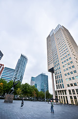 Image showing high-rise buildings on the streets of Rotterdam