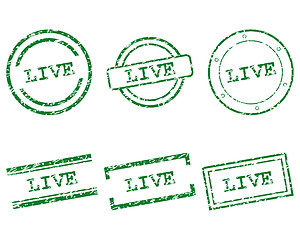 Image showing Live stamps