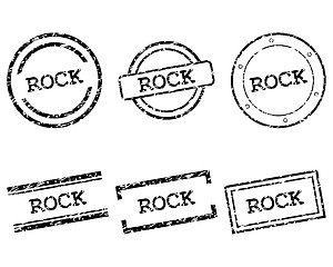 Image showing Rock stamps