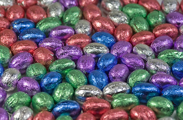 Image showing colourful eggs