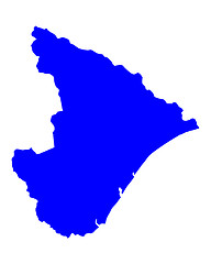 Image showing Map of Sergipe