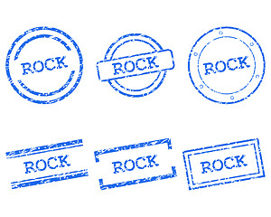 Image showing Rock stamps