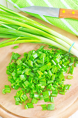 Image showing green onion