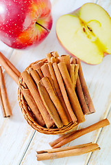 Image showing apples and cinnamon