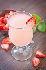 Image showing strawberry coctail