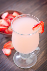 Image showing strawberry coctail