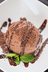 Image showing chocolate ice cream