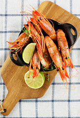 Image showing Delicious Roasted Shrimps