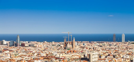 Image showing Barcelona panorama