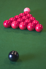 Image showing Snooker balls