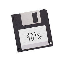 Image showing Floppy Disk - Tachnology from the past, isolated on white