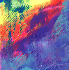 Image showing Abstract acrylic painted background