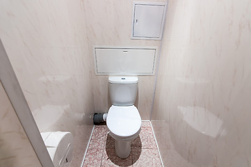 Image showing bathroom with toilet in hostel