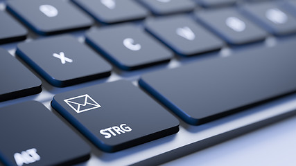 Image showing keyboard mail sign