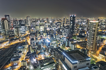 Image showing Osaka city night