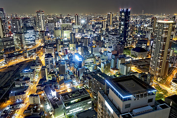 Image showing Osaka city night