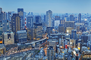 Image showing Osaka city night