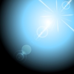 Image showing Shiny lens flare design