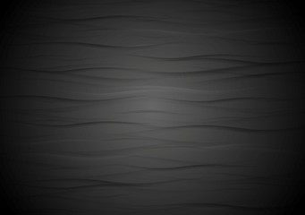 Image showing Abstract wavy black texture background