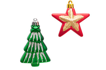 Image showing Fir tree and star