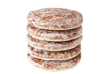 Image showing Stack of gingerbread