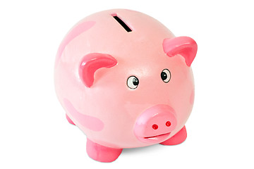 Image showing Pink piggy bank