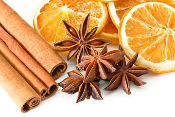 Image showing Cinnamon anise oranges