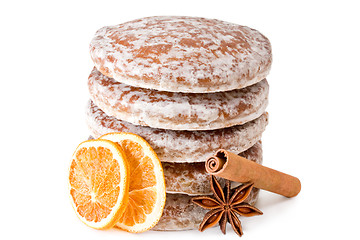 Image showing Gingerbread with spices