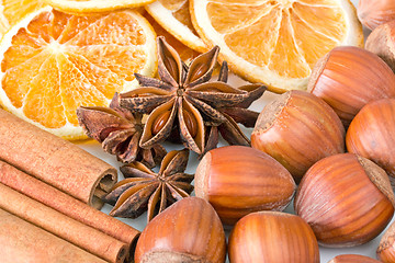 Image showing Closeup of christmas spices