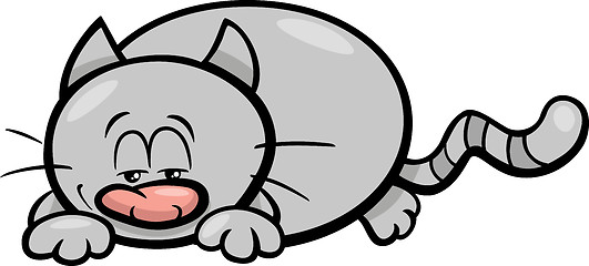Image showing sleepy cat cartoon character