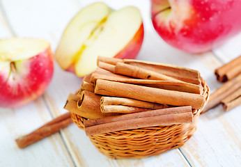 Image showing apples and cinnamon