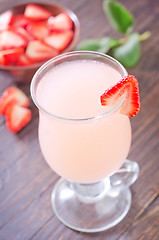 Image showing strawberry coctail