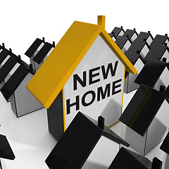 Image showing New Home House Means Buying Property Or Real Estate