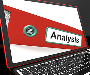 Image showing Analysis File On Laptop Showing Analyzed Data