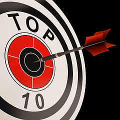 Image showing Top Ten Target Shows Best Selected Result