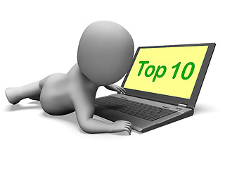 Image showing Top Ten Character Laptop Shows Best Top Ranking