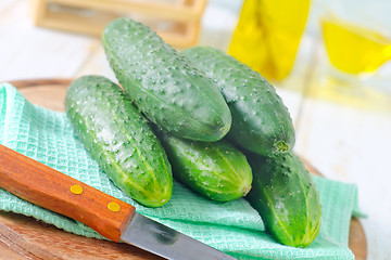 Image showing cucumbers