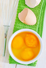 Image showing raw eggs