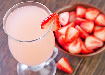 Image showing strawberry coctail