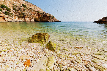 Image showing asia in thurkey antalya lycia way water rocks and sky near the n