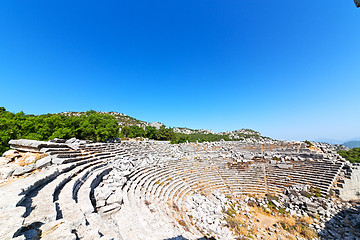 Image showing the old  temple   theatre  turkey asia sky and ruins